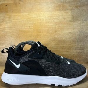 Nike Flex Trainer 9 Womens Size 8 Training Shoes Sneakers Black White AQ7491-002